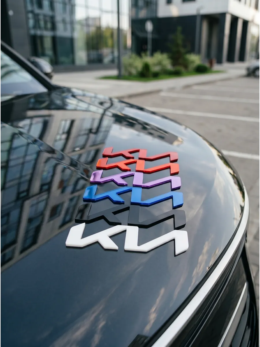 Эмблема KIA оранжевый — изображение 3